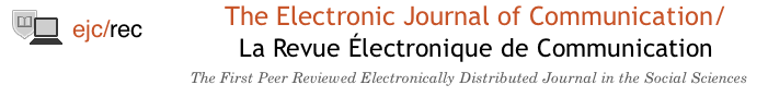 The electronic journal of communication